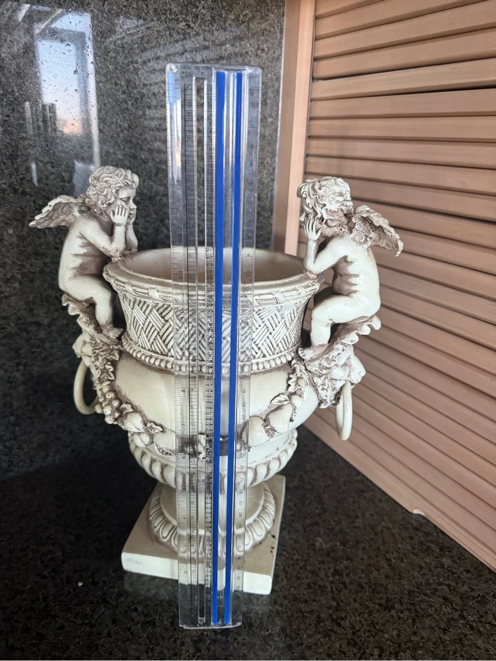 Decorative Cherub Urn Planter - Cream Home Accent